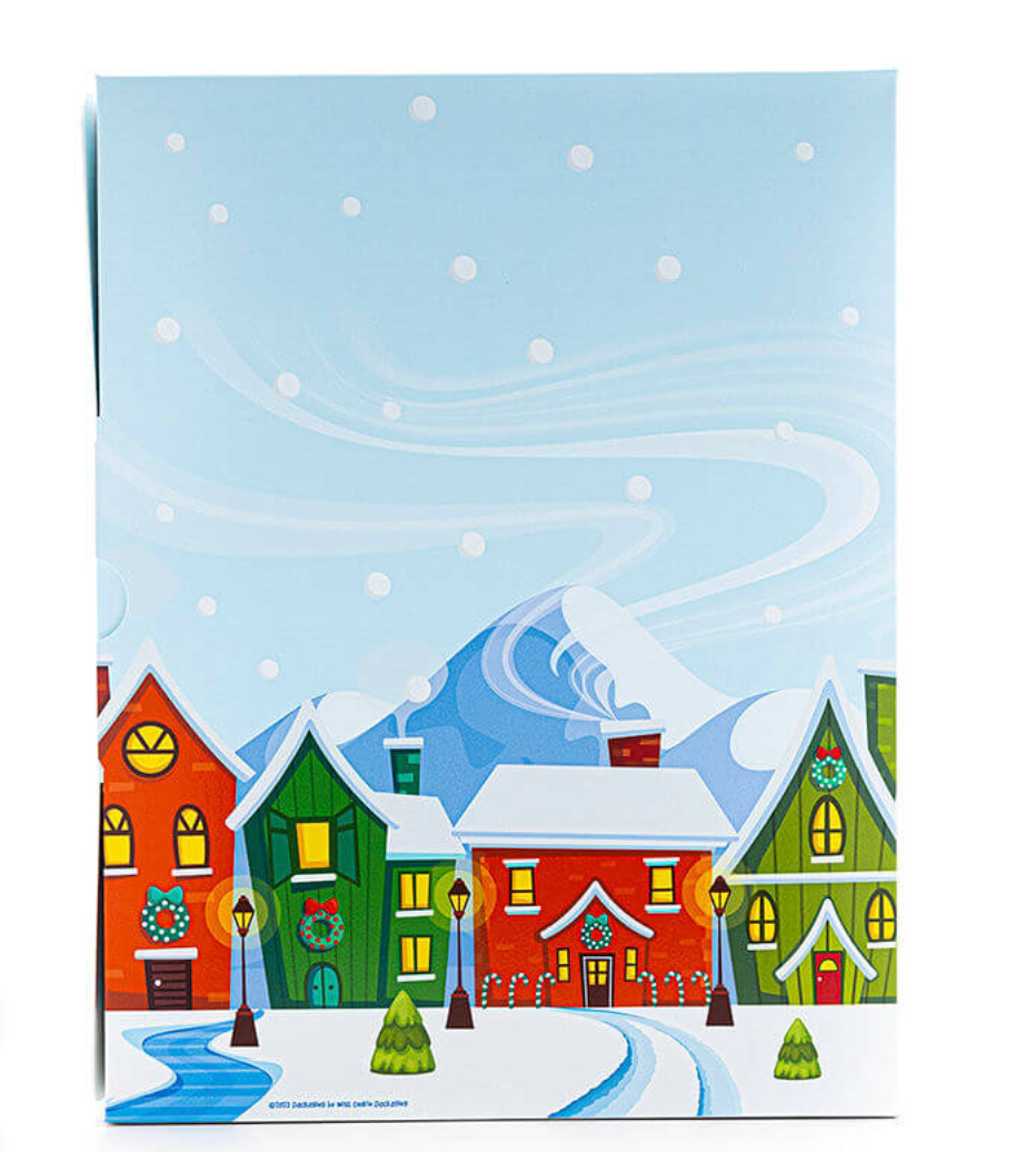 12 Day Cookie Advent Calendars – Santa’s Workshop -made by Miss Cookie Packaging  1 pezzo