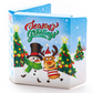 “Season’s Greetings” Double Cookie Box – 4″ x 5″ x 3/4″  made by Miss Cookie Packaging 1 pezzo