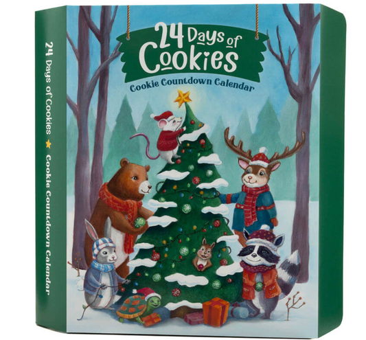 24 Day Cookie Advent Calendars – Woodland Creatures -made by Miss Cookie Packaging 1 pezzo