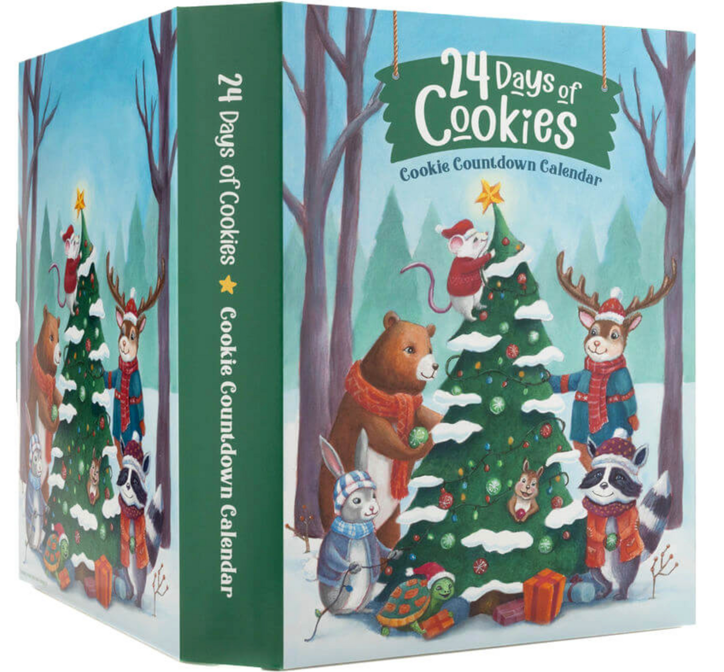 24 Day Cookie Advent Calendars – Woodland Creatures -made by Miss Cookie Packaging 1 pezzo