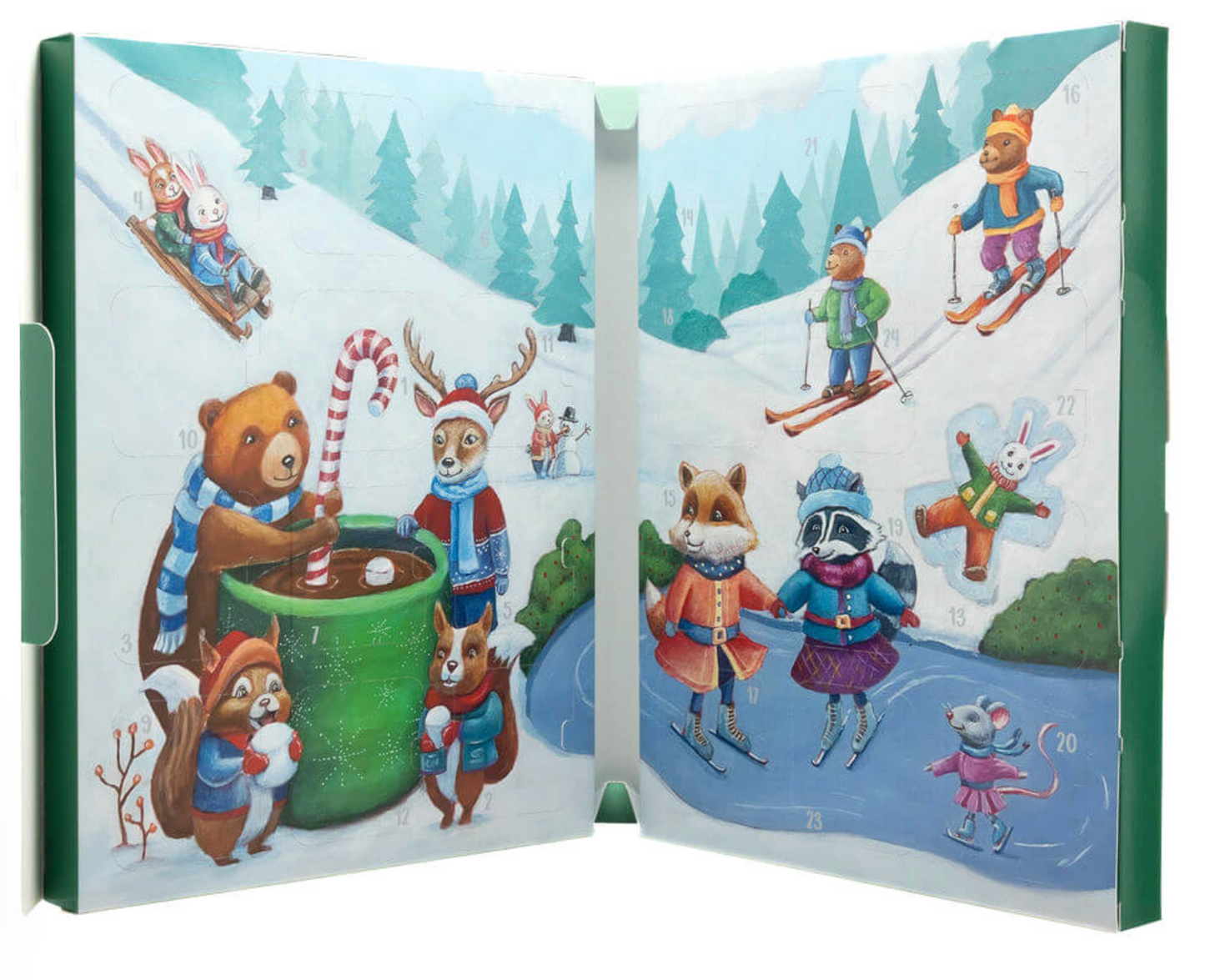 24 Day Cookie Advent Calendars – Woodland Creatures -made by Miss Cookie Packaging 1 pezzo