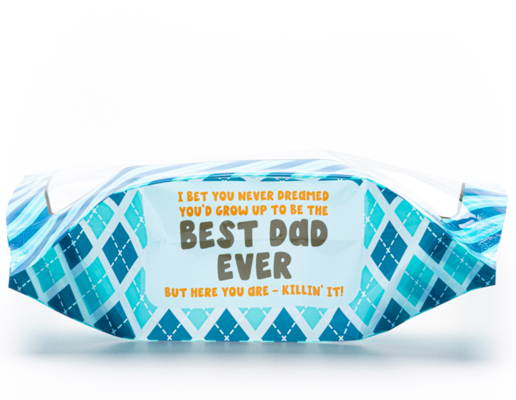 "Happy Father’s Day” Cookie Pouches - made by Miss Cookie Packaging