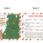 Greaseproof Backer – Elf Tree Ornament Card  - made by Miss Cookie Packaging 1 pezzo