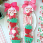 Strawberries Pink Gingham - made by Miss Cookie Packaging