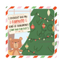 Greaseproof Backer – Elf Tree Ornament Card  - made by Miss Cookie Packaging 1 pezzo